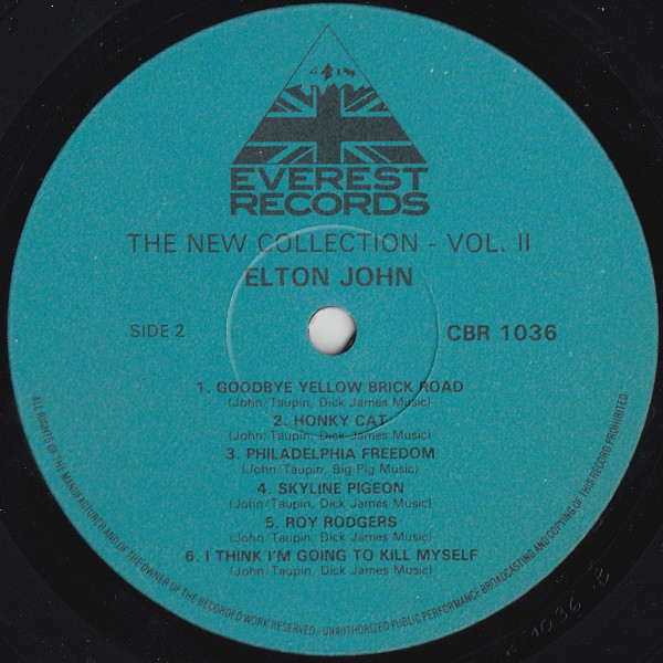 Cover zu Elton John - The New Collection - Vol. II | 1983 | Vinyl, LP, Compilation | Rock | UK