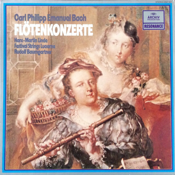 Bild Carl Philipp Emanuel Bach, Hans-Martin Linde, Rudolf Baumgartner, Festival Strings Lucerne – Flötenkonzerte | 1985 | Vinyl, LP, Stereo | Classical | Germany Schallplatten Ankauf