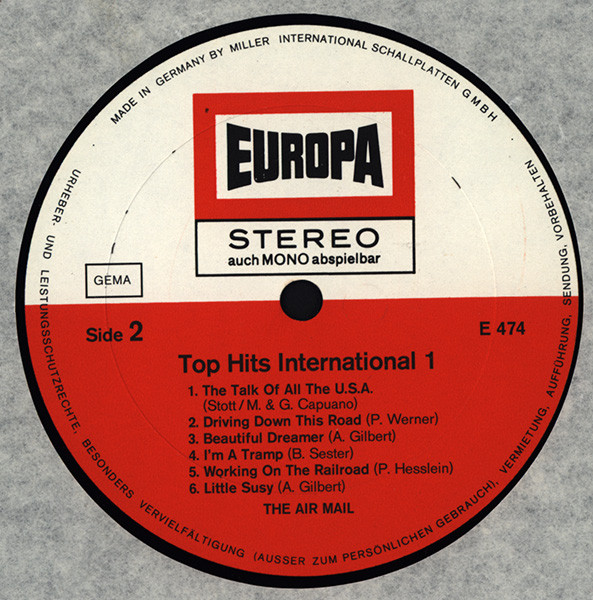 Cover zu The Air Mail - Top Hits International 1 | 1972 | Vinyl, LP, Album, Stereo | Rock, Pop | Germany