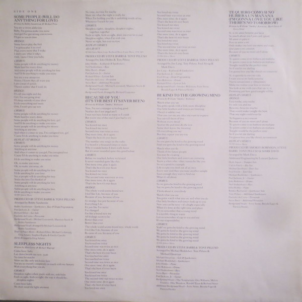 Cover zu Smokey Robinson - Smoke Signals | 1986 | Vinyl, LP, Album | Funk / Soul | Europe