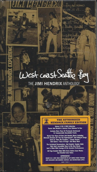 Bild Jimi Hendrix – West Coast Seattle Boy: The Jimi Hendrix Anthology | Box Set, Stereo, Mono, Compilation, CD, Remastered, DVD, DVD-Video, NTSC | Rock, Blues | Europe Schallplatten Ankauf