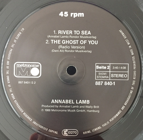 Cover zu Annabel Lamb - The Ghost Of You | 1988 | Vinyl, 12