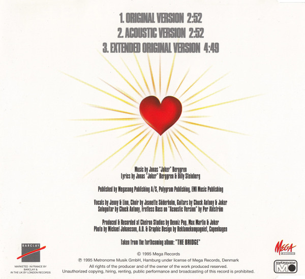 Cover zu Ace Of Base - Lucky Love | 1995 | CD, Maxi-Single | Electronic | Europe