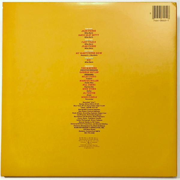 Cover zu Miles Davis - We Want Miles | 1982 | Vinyl, LP, Album, Stereo | Jazz | US