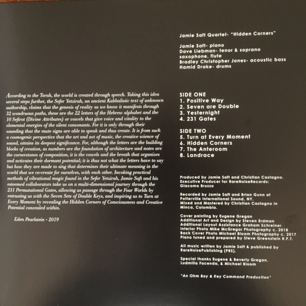 Cover zu The Jamie Saft Quartet - Hidden Corners | 2019 | Vinyl, LP, Album | Jazz