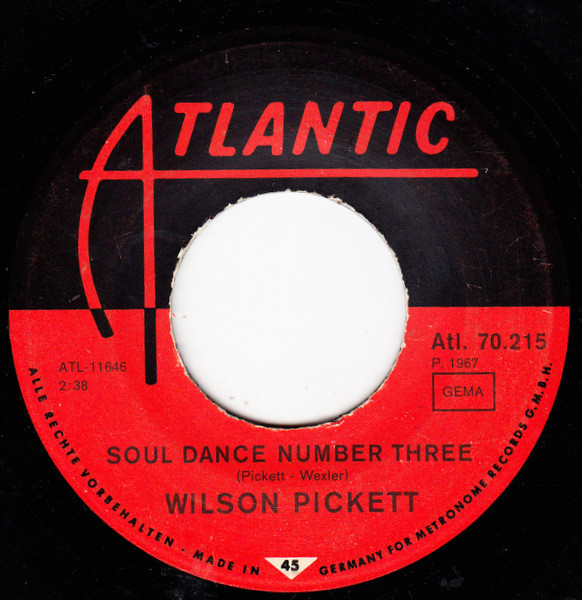Cover zu Wilson Pickett - You Can't Stand Alone / Soul Dance Number Three | 1967 | Vinyl, 45 RPM, 7