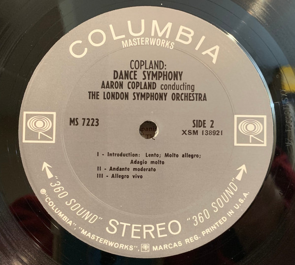 Cover zu Aaron Copland Conducts Aaron Copland, London Symphony Orchestra - Short Symphony / Dance Symphony | 1969 | Vinyl, LP, Stereo | Classical | US