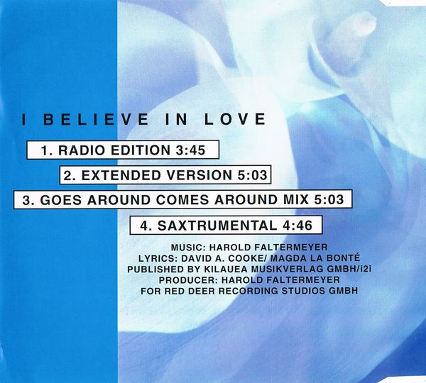Cover zu Bianca Shomburg - I Believe In Love | 1996 | CD, Maxi-Single | Pop | Germany