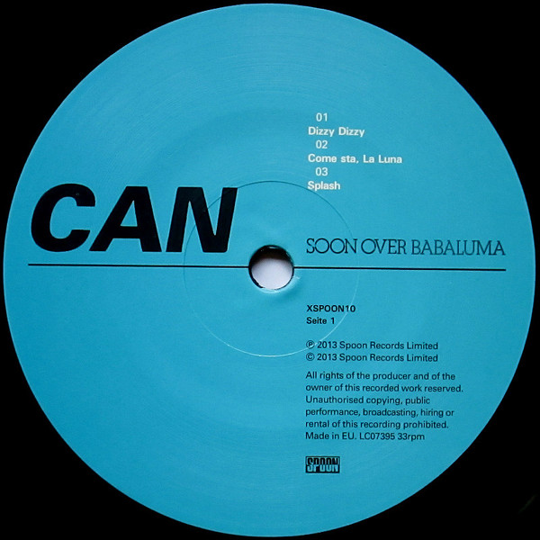 Cover zu Can - Soon Over Babaluma | 2014 | Vinyl, LP, Album, Stereo, Reissue, Remastered | Electronic, Rock | Germany
