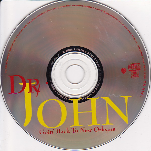 Cover zu Dr. John - Goin' Back To New Orleans | 1992 | CD, Album, Stereo | Jazz, Funk / Soul | Europe
