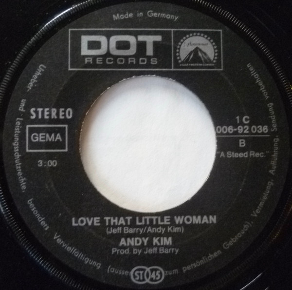 Cover zu Andy Kim - Be My Baby | 1970 | Vinyl, 45 RPM, 7