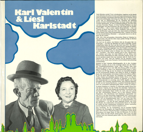 Cover zu Weiß Ferdl, Karl Valentin, Liesl Karlstadt - Münchner Originale | Vinyl, LP, Compilation | Non-Music | Germany