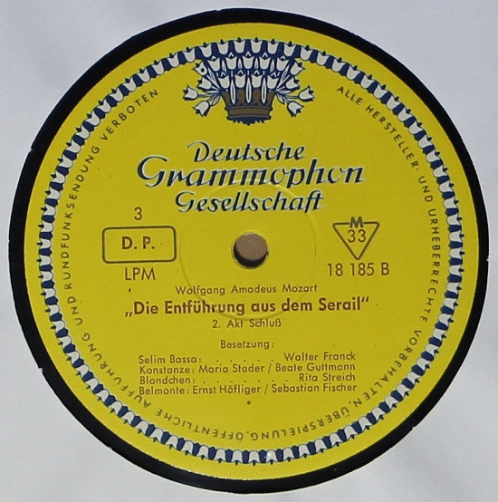 Cover zu Wolfgang Amadeus Mozart - Die Entführung Aus Dem Serail | Vinyl, LP, Mono, Reissue, Box Set | Classical | Germany
