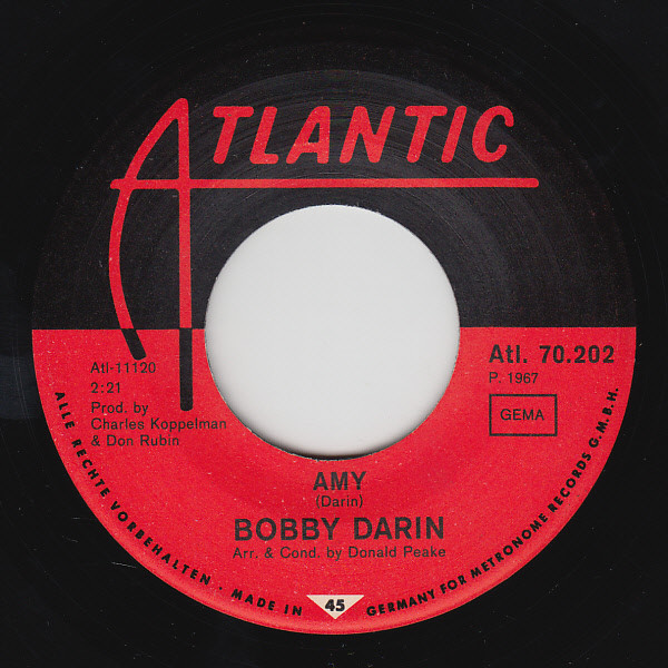 Cover zu Bobby Darin - Lovin' You | 1967 | Vinyl, 45 RPM, 7