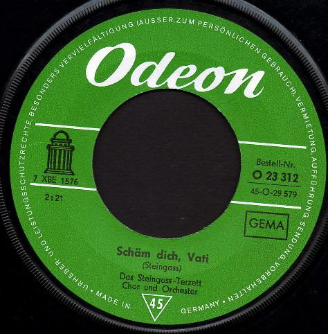 Cover zu Das Steingass-Terzett - Jubel, Trubel, Heiterkeit | 1966 | Vinyl, 45 RPM, 7