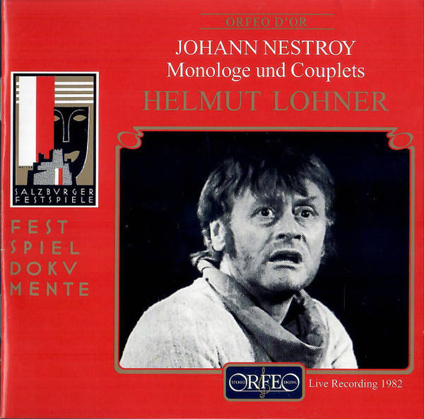 Bild Johann Nestroy, Helmuth Lohner – Monologe Und Couplets | CD | Classical Schallplatten Ankauf
