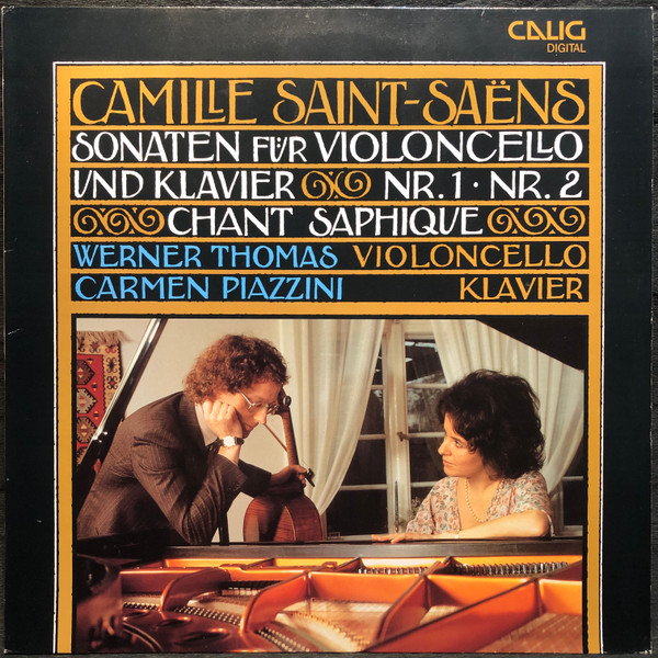Bild Camille Saint-Saëns, Werner Thomas (2), Carmen Piazzini – Sonaten Für Violoncello Und Klavier – Nr. 1, Nr. 2 – Chant Saphique | 1987 | Vinyl, LP | Classical | Germany Schallplatten Ankauf