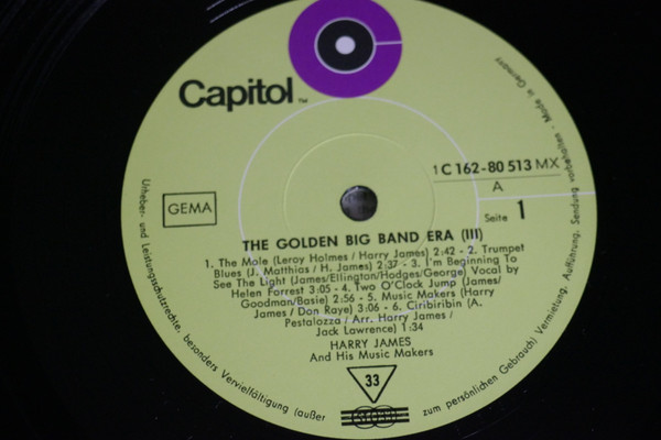 Cover zu Harry James & His Music Makers, Woody Herman And His Orchestra - The Golden Big Band Era | Vinyl, LP, Compilation | Jazz | Germany