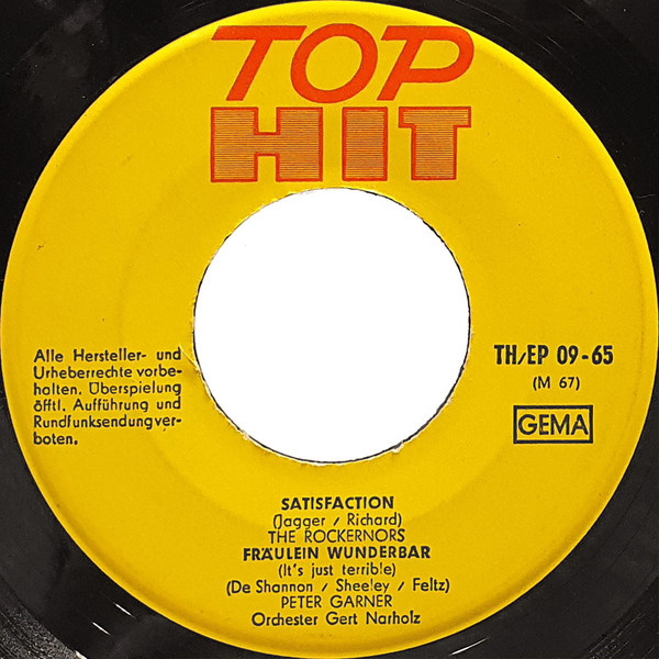 Cover zu Peter Garner / Orchester Mikithakijs / The Rockernors / Fred Berger - Fräulein Wunderbar / Zorba / Satisfaction / Du Bist Nicht Allein | 1965 | Vinyl, 45 RPM, 7