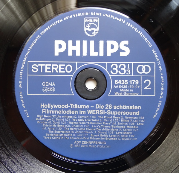 Cover zu Ady Zehnpfennig - Hollywood-Träume | 1982 | Vinyl, LP, Album, Stereo | Stage & Screen | Germany