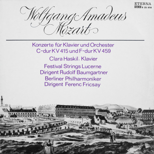 Bild Wolfgang Amadeus Mozart, Clara Haskil, Festival Strings Lucerne, Rudolf Baumgartner, Berliner Philharmoniker, Ferenc Fricsay – Konzerte Für Klavier Und Orchester C-dur KV 415 Und F-dur KV 45 Schallplatten Ankauf