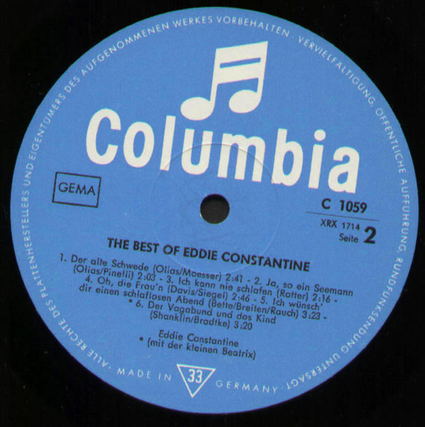 Cover zu Eddie Constantine - The Best Of Eddie Constantine | Vinyl, LP, Compilation | Pop | Germany