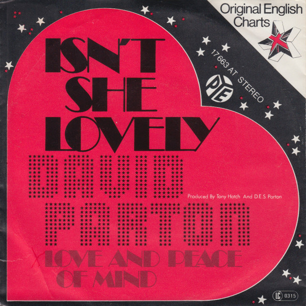 Bild David Parton – Isn’t She Lovely | 1976 | Vinyl, 45 RPM, 7″, Single | Funk / Soul | Germany Schallplatten Ankauf
