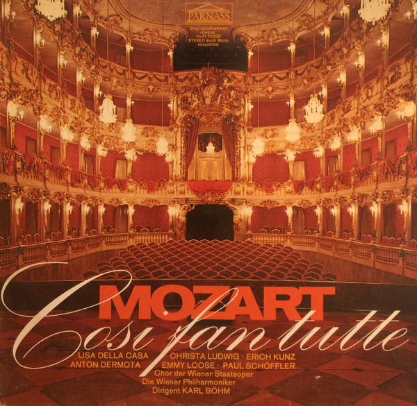 Bild Wolfgang Amadeus Mozart, Lisa Della Casa, Anton Dermota, Christa Ludwig ⋅ Erich Kunz ⋅ Emmy Loose ⋅ Paul Schöffler, Wiener Staatsopernchor, Wiener Philharmoniker Dirigent Karl Böhm – Cosi Fa Schallplatten Ankauf