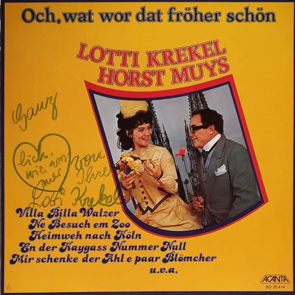Bild Lotti Krekel, Horst Muys – Och, Wat Wor Dat Fröher Schön | Vinyl, LP, Album | Pop | Germany Schallplatten Ankauf