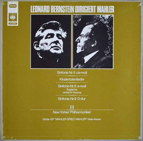Bild Gustav Mahler, Leonard Bernstein, New York Philharmonic – Sinfonie 5, 6, 9, Kindertotenlieder | Vinyl, LP, Album, Box Set, Compilation | Classical | Germany Schallplatten Ankauf