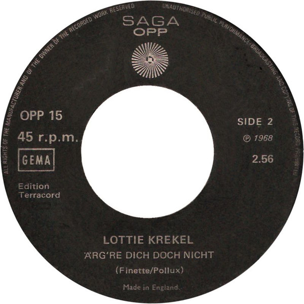Cover zu Lotti Krekel - Ein Liebes Wort Zur Rechten Zeit | 1968 | Vinyl, 45 RPM, 7