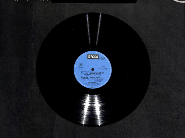 Cover zu Wolfgang Amadeus Mozart, Aeolian String Quartet Mit Kenneth Essex (2) - Streichquintett A-moll, KV 406 / Streichquintett D-dur, KV 593 | 1977 | Vinyl, LP, Stereo | Classical | Germany