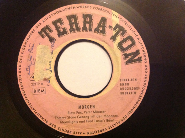 Bild Tommy Stone – Morgen / In Motril | Flexi-disc, 45 RPM, 7″, Single | Pop | Germany Schallplatten Ankauf