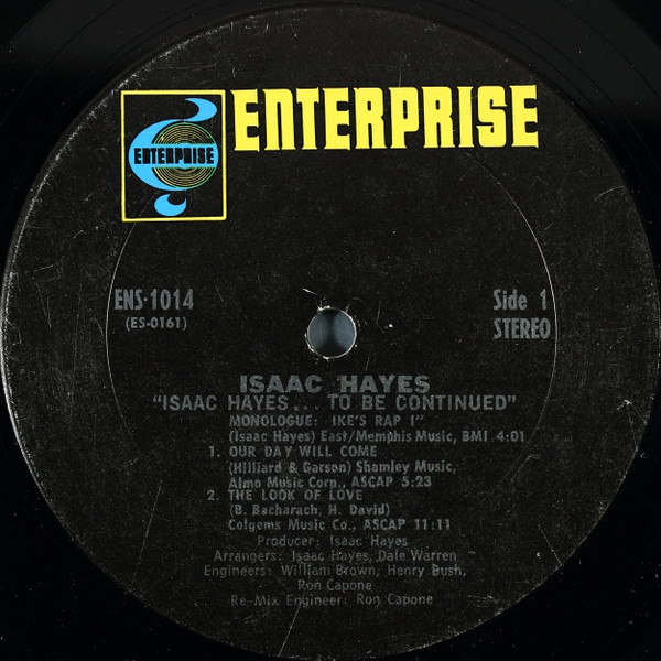 Cover zu Isaac Hayes - ...To Be Continued | 1970 | Vinyl, LP, Album, Stereo | Funk / Soul | US
