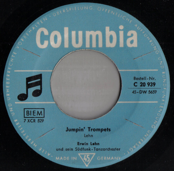 Bild Erwin Lehn Und Sein Südfunk Tanzorchester – Jumpin’ Trompets | 1958 | Vinyl, 45 RPM, 7″, Mono | Jazz | Germany Schallplatten Ankauf