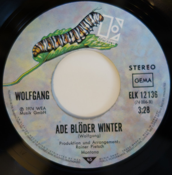 Cover zu Wolfgang Hofer - Papillon | 1974 | Vinyl, Stereo, 45 RPM, 7