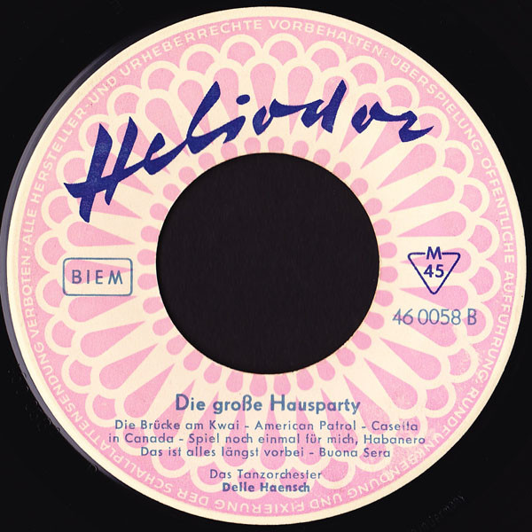 Cover zu Walter Dobschinski Und Sein Orchester, Orchestra Delle Haensch - Die Große Hausparty | 1958 | Vinyl | Jazz | Germany