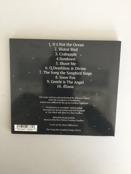 Cover zu Allysen Callery - The Song The Songbird Sings | 2016 | CD, Album | Folk, World, & Country | US