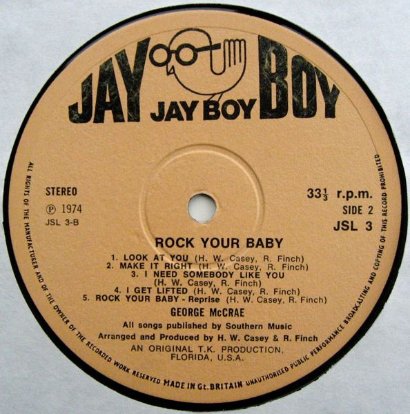 Cover zu George McCrae - Rock Your Baby | 1974 | Vinyl, LP, Album, Stereo | Funk / Soul, Pop | UK