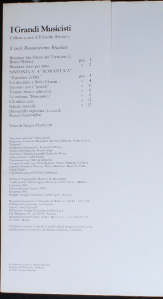 Cover zu Anton Bruckner, Wiener Symphoniker, Otto Klemperer - Sinfonia N. 4