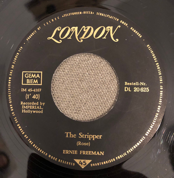 Bild Ernie Freeman – The Stripper / I Hear You Knocking | 1962 | Vinyl, 45 RPM, 7″, Single | Jazz, Rock, Funk / Soul, Pop | Germany Schallplatten Ankauf