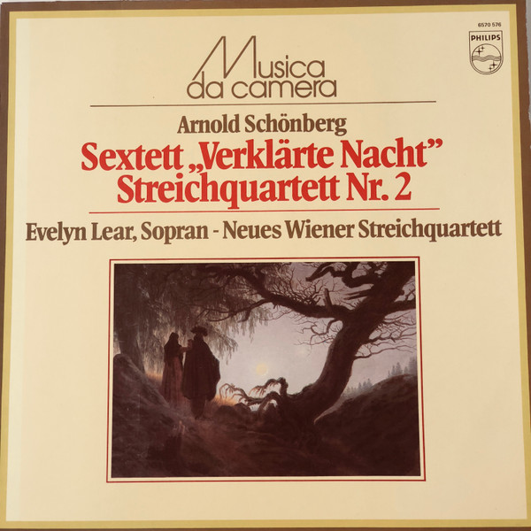 Bild Arnold Schoenberg, Evelyn Lear, New Vienna String Quartet – Sextett „Verklärte Nacht“ / Streichquartett Nr. 2 | Vinyl, LP, Stereo, Reissue | Classical | Netherlands Schallplatten Ankauf