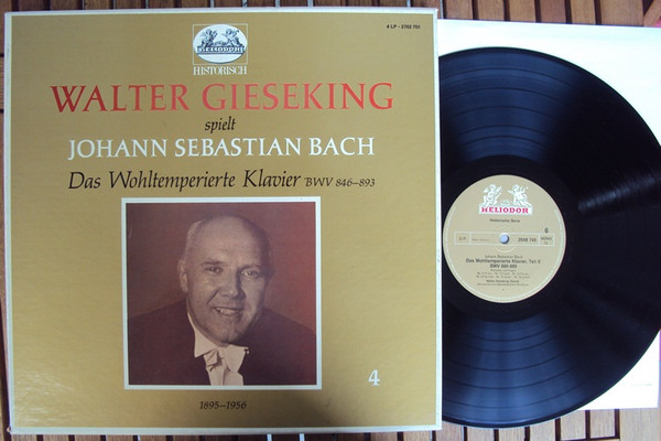 Cover zu Walter Gieseking / Johann Sebastian Bach - Das Wohltemperierte Klavier BWV 846-983 | Vinyl | Classical | Germany