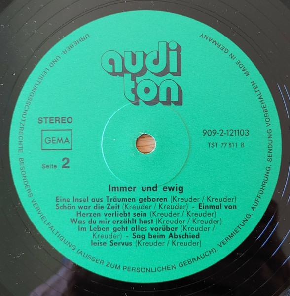 Cover zu Peter Kreuder - Immer Und Ewig (Peter Kreuder Spielt Peter Kreuder) | Vinyl, LP, Stereo, Compilation | Pop | Germany