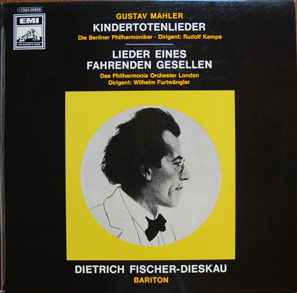 Bild Gustav Mahler, Berliner Philharmoniker, Rudolf Kempe / Philharmonia Orchestra, Wilhelm Furtwängler, Dietrich Fischer-Dieskau – Kindertotenlieder / Lieder Eines Fahrenden Gesellen | Classical Schallplatten Ankauf