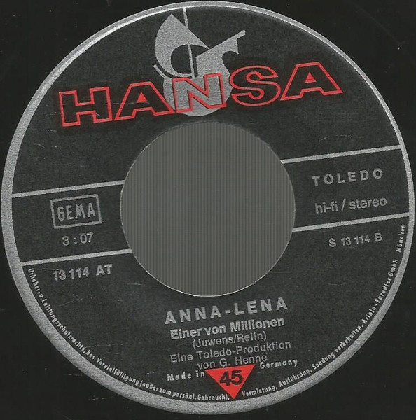 Cover zu Anna-Lena Löfgren - Rosen Aus Papier (Paper-Roses) | 1974 | Vinyl, Stereo, 45 RPM, 7