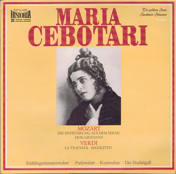 Bild Maria Cebotari – Maria Cebotari Singt Arien Und Lieder | 1970 | Vinyl, LP, Compilation | Classical | Germany Schallplatten Ankauf