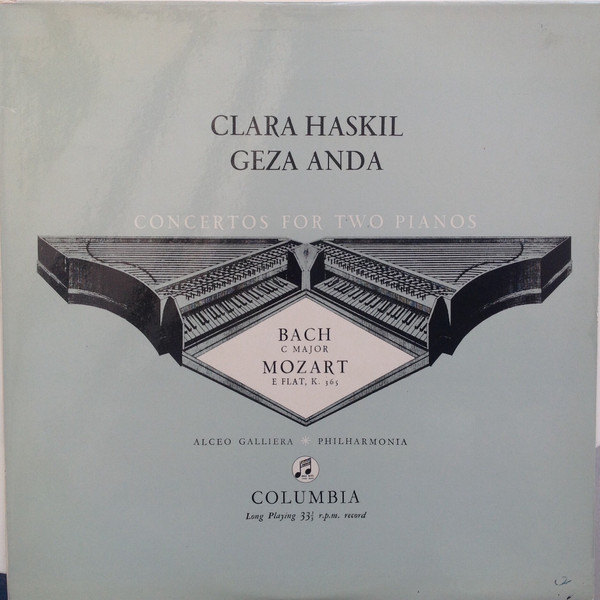 Bild Clara Haskil, Géza Anda, Alceo Galliera, Philharmonia Orchestra – Concertos For Two Pianos – Bach – Mozart | 1956 | Vinyl, LP, Album, Mono | Classical | UK Schallplatten Ankauf