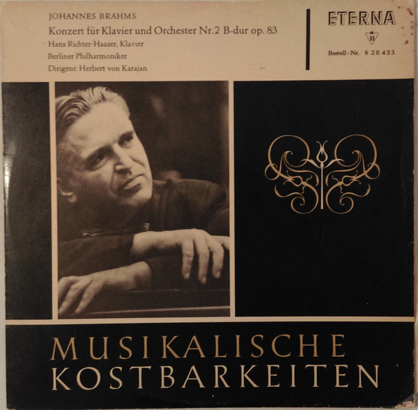 Bild Johannes Brahms, Hans Richter-Haaser, Berliner Philharmoniker, Herbert Von Karajan – Konzert Für Klavier Und Orchester Nr. 2 B-dur Op. 83 | Vinyl, LP, Mono | Classical Schallplatten Ankauf