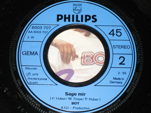Cover zu Boy (20) - Nina / Sage Mir | 1978 | Vinyl, 45 RPM, 7